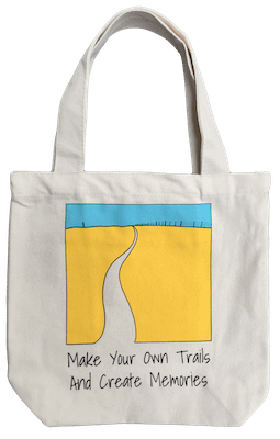 Showing the Tote Bag that is for sale in my shop